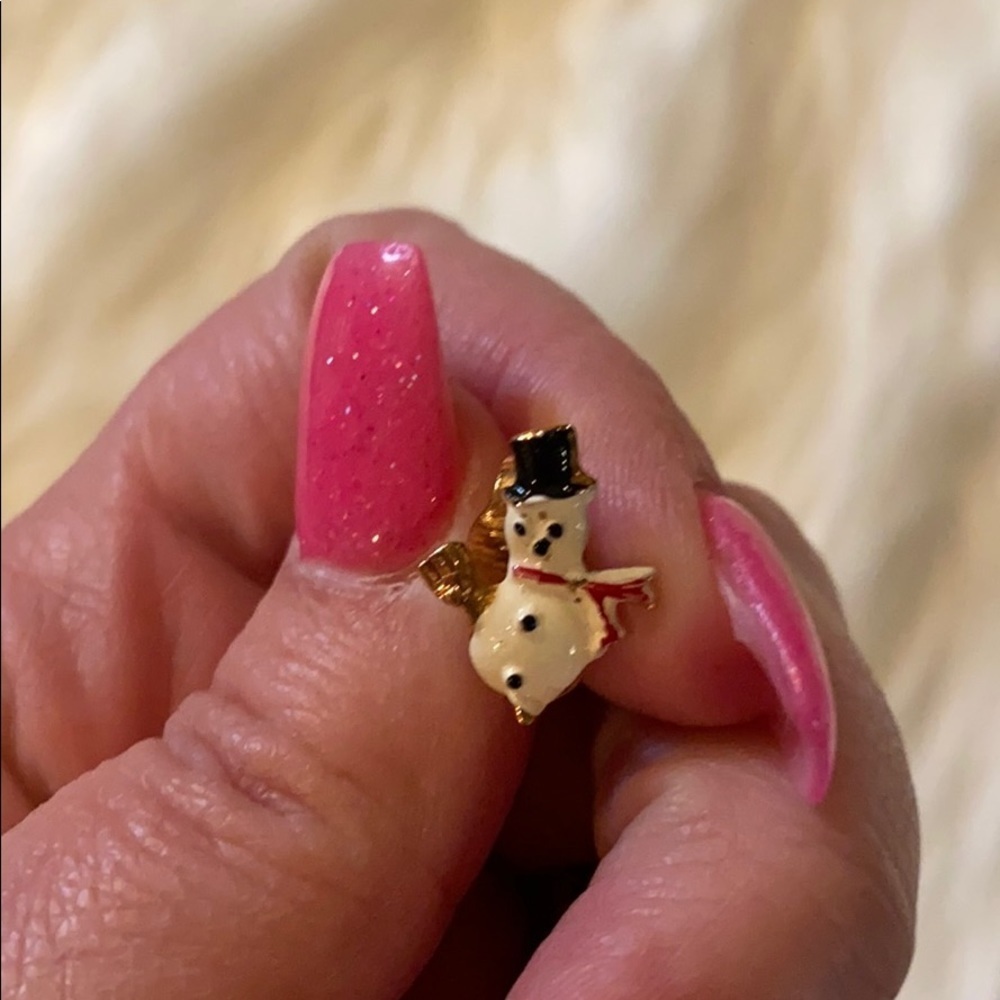 Snowman earrings - Picture 4 of 6